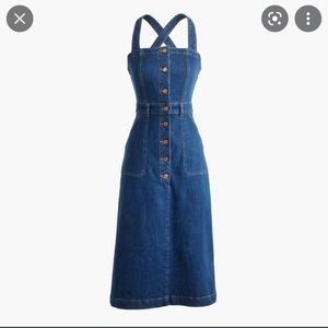 J.Crew Apron Denim Straps Dress